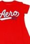 Blusa Infantil Vermelha Manga Curta Menina Aeropostale 10 Vermelho - Marca Elian
