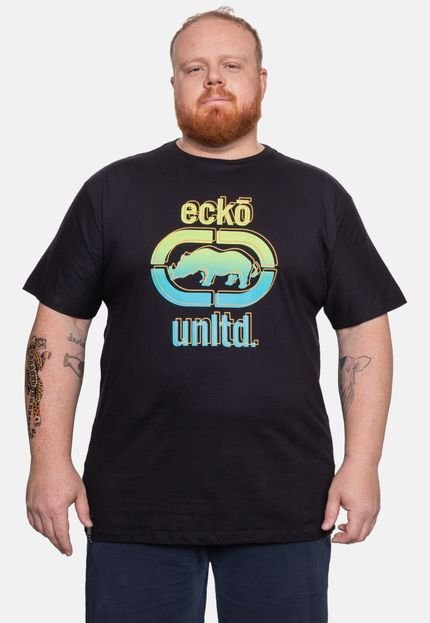 Camiseta Ecko Plus Size Masculina One More Preta - Marca Ecko