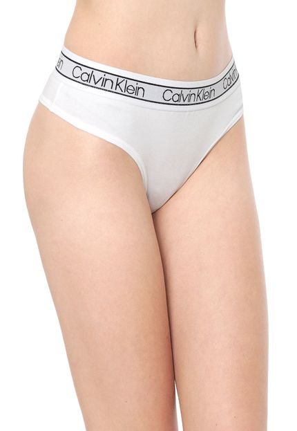 Calcinha Calvin Klein Underwear Tanga Flx Branca - Marca Calvin Klein Underwear