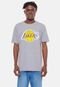 Camiseta NBA Transfer Los Angeles Lakers Cinza Mescla - Marca NBA