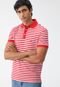 Camisa Polo Tommy Hilfiger Reta Listrada Vermelha - Marca Tommy Hilfiger