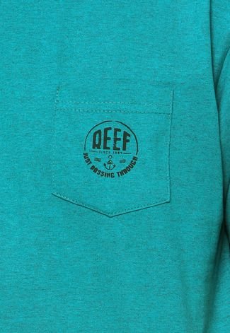 Camiseta Manga Curta Reef Especial Vintage Pocket Verde