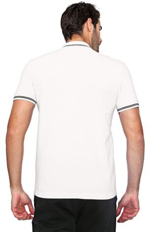 Camisa Polo Forum Reta Frisos Branca