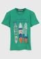 Camiseta Colcci Fun Infantil Surf Verde - Marca Colcci Fun