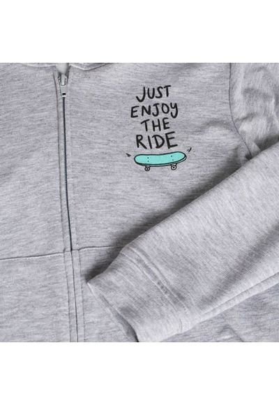 Buzo Ni o Ostu Zipper Gris Poli ster Compra Ahora Dafiti Colombia