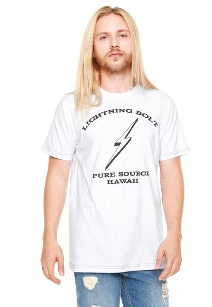 Camiseta Lightning Bolt Abbot Kinney Branco - Marca Lightning Bolt