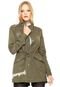 Jaqueta Parka Facinelli by MOONCITY Bordada Verde - Marca Facinelli