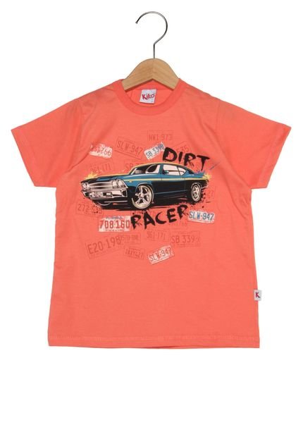 Camiseta Manga Curta Kiko Racer Infantil Laranja - Marca Kiko