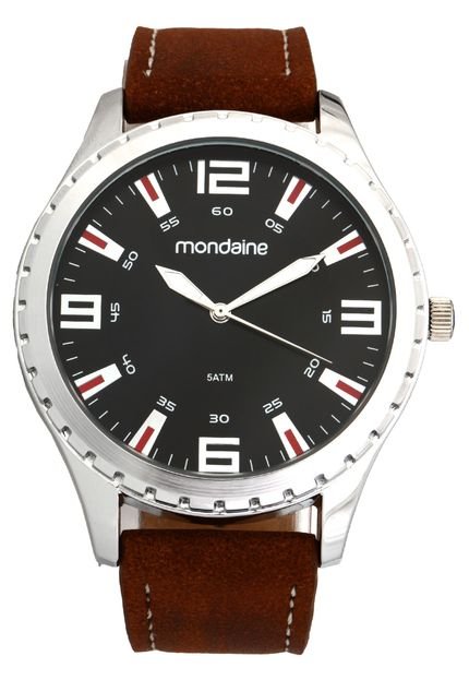 Relógio Mondaine 83351G0MVNH1 Prata/Caramelo - Marca Mondaine