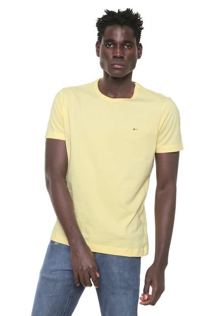 Camiseta Aramis Regular Fit Bordado Amarela - Marca Aramis