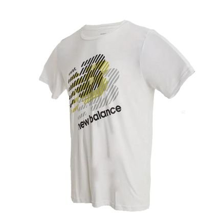 Camiseta New Balance Heathertech Manga Curta Amarelo - Marca New Balance