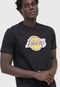 Camiseta New Era Los Angeles Lakers NBA Preta - Marca New Era