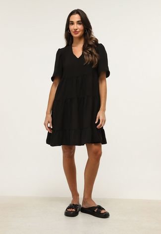 Vestido Trendyol Collection Curto Liso Preto - Compre Agora