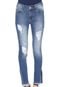 Calça Jeans Uber Jeans Skinny Destroyed Azul - Marca U Uberjeans