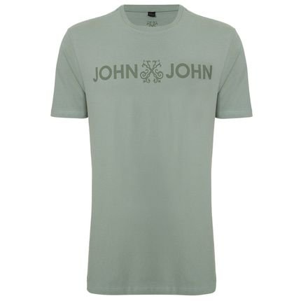 Camiseta John John Regular Basic In24 Verde Claro Masculino - Marca John John