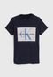 Camiseta Calvin Klein Kids Infantil Logo Azul-Marinho - Marca Calvin Klein Kids