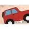 Tapete Formato Big com Antiderrapante Carro Aventura - 132cm x 84cm - Vermelho Tapetes - Marca Guga Tapetes