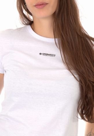Camiseta Feminina Operarock Basic Branca