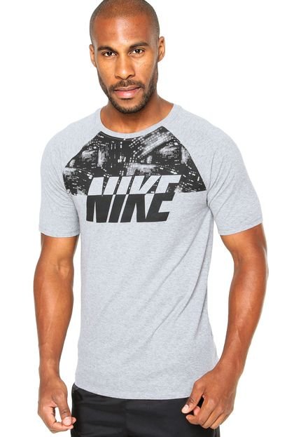 Camiseta Nike Sportswear Lights Raglan Cinza - Marca Nike Sportswear
