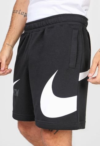 Regularmente Legibilidad Hacia abajo Bermuda de Moletom Nike Sportswear Swoosh Ft Preta - Compre Agora | Dafiti  Brasil