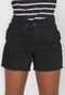 Short Sarja Malwee Desfiado Preto - Marca Malwee