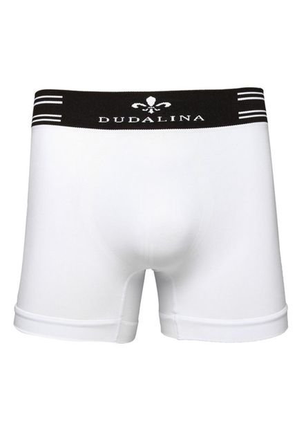 Cueca Dudalina Boxer Logo Branca - Marca Dudalina