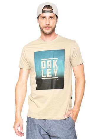 Camiseta Oakley Geo Subtraction Bege