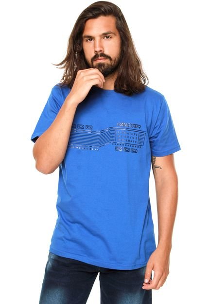 Camiseta Gangster Relevo Azul - Marca Gangster
