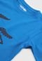Camiseta Lacoste Kids Infantil Logo Azul - Marca Lacoste Kids