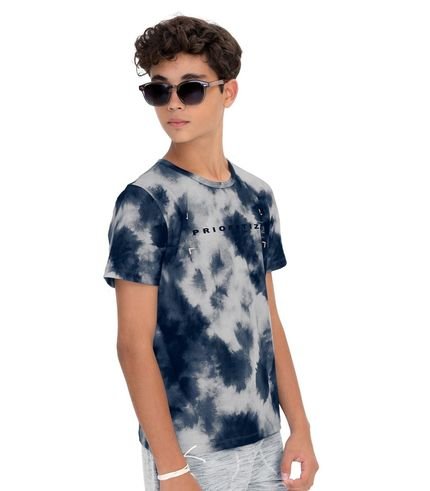 Camiseta Juvenil Masculina Tie Dye Minty Azul - Marca MINTY