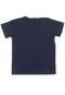 Camiseta Carinhoso Menino Lettering Azul Marinho - Marca Carinhoso