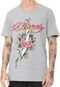 Camiseta Ed Hardy  Sword & Rose Cinza - Marca Ed Hardy