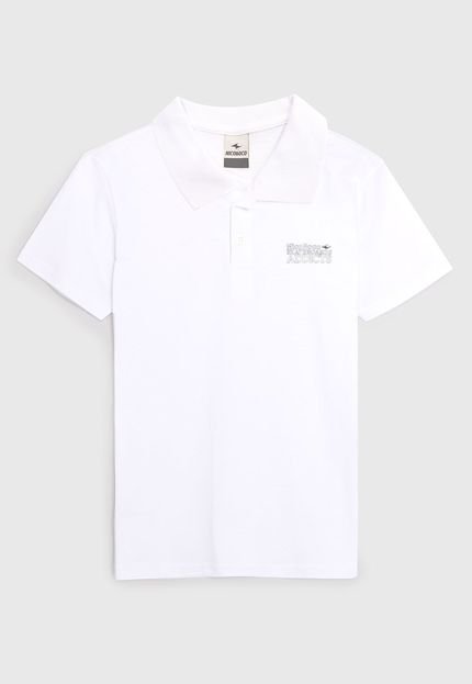Camisa Polo Nicoboco Infantil Logo Branca - Marca Nicoboco