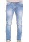 Calça Jeans Forum Slim Estonada Azul - Marca Forum