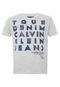 Camiseta Calvin Klein Jeans Scrit Cinza - Marca Calvin Klein Jeans
