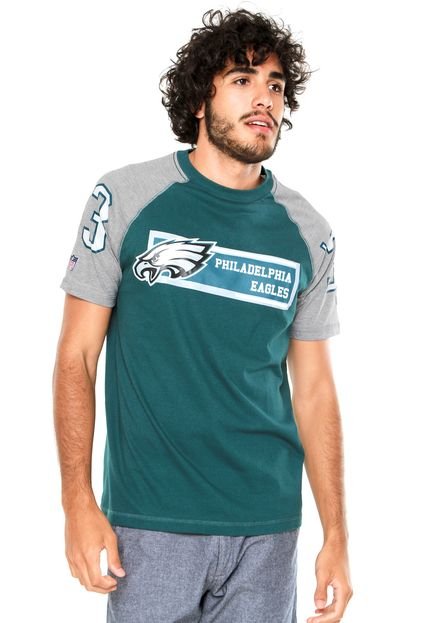 Camiseta New Era Raglan Philadelphia Eag Verde - Marca New Era