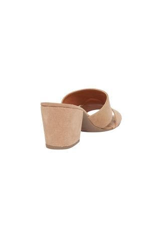 Tamanco Dafiti Shoes Tiras Bege - Compre Agora