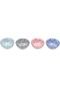 Conjunto Bowls 4 Pçs De Porcelana Royal Colorido 11,5X6Cm Lyor - Marca Lyor
