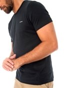 Camiseta Calvin Klein Masculina Slim Logo Flamê Preta - Marca Calvin Klein