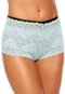 Calcinha Lorie Boy Short Renda Verde - Marca Lorie