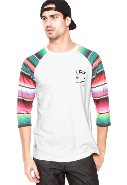 Camiseta LRG Raglan Baseball Branca - Marca LRG