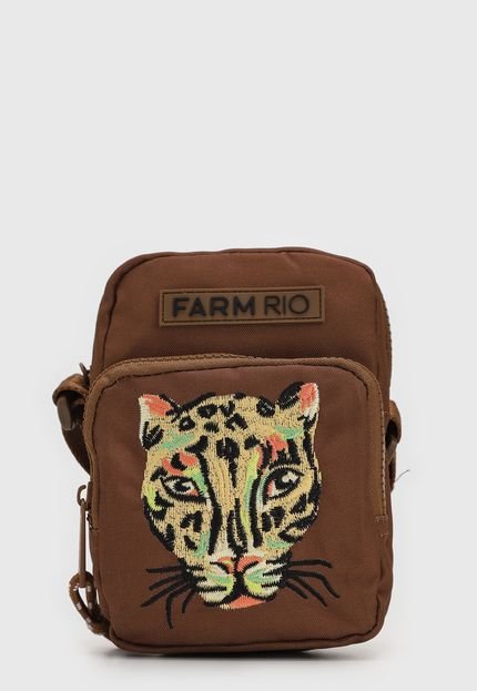 Bolsa Transversal Farm Gama Tigre Marrom - Marca FARM