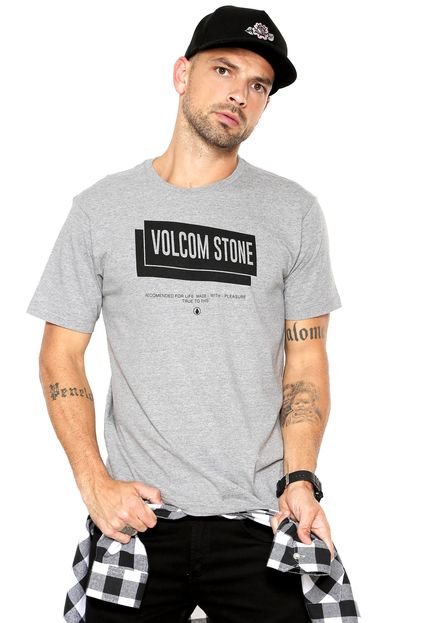 Camiseta Volcom Grubby Cinza - Marca Volcom