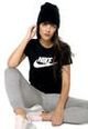 Camiseta Negro-Blanco Nike W Nsw Tee Essntl Icon Futura