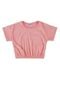 Conjunto Infantil Menina Blusa e Shorts Saia Glitter Marlan  Rosa Neon - Marca Marlan