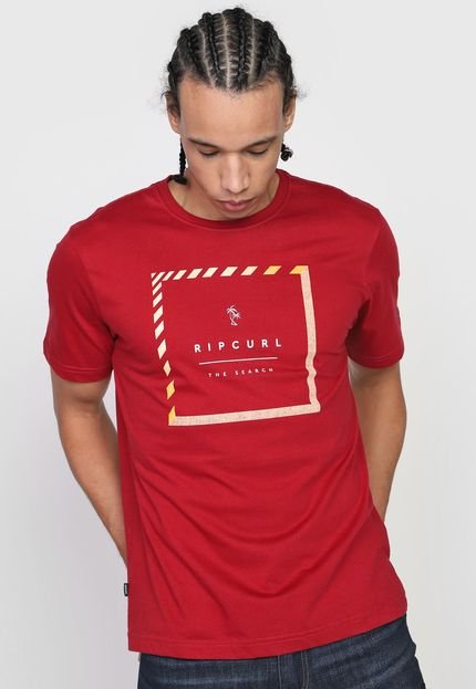 Camiseta Rip Curl Stacked Vermelha - Marca Rip Curl