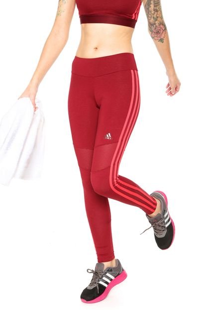 Legging adidas Vwo Vinho - Marca adidas Performance