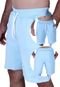 Bermuda Masculina Moletom Shorts Moleton Use Miron Azul Bebê - Marca Use Miron