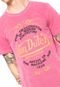 Camiseta Von Dutch Estampada Rosa - Marca Von Dutch 