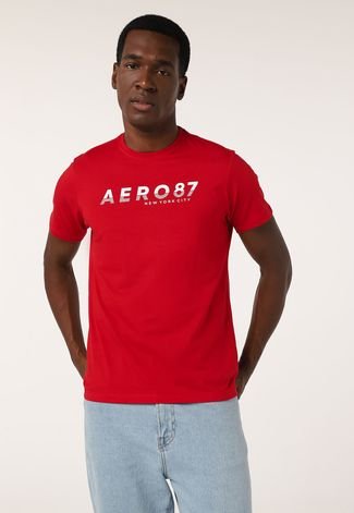 Camiseta Aeropostale Logo Vermelha - Compre Agora